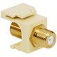 2 GHz F-Type Modular Jack with Gold Plated Connector in HD Style - Almond, Single IC107B5GAL 2 GHz F-Type Modular Jack with Gold Plated Connector in HD Style - Almond, Single IC107B5GAL